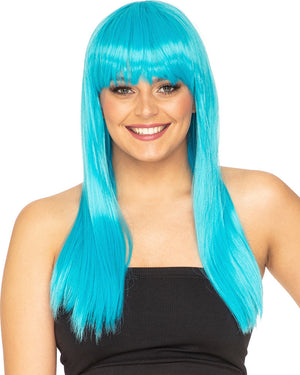 Fashion Deluxe Aquamarine Long Wig