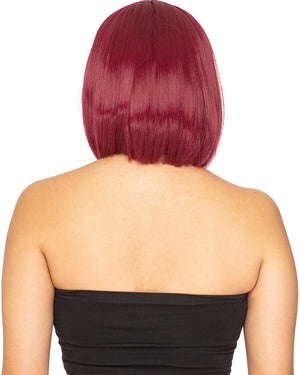 Fashion Deluxe Bordeaux Red Bob Wig