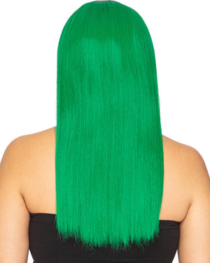 Fashion Deluxe Emerald Green Long Wig