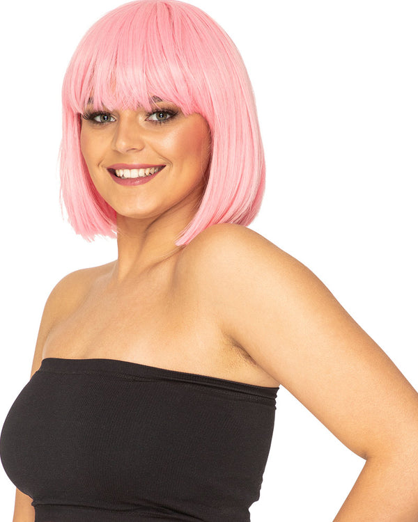 Fashion Deluxe Musk Stick Pink Bob Wig