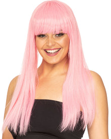 Fashion Deluxe Musk Stick Pink Long Wig