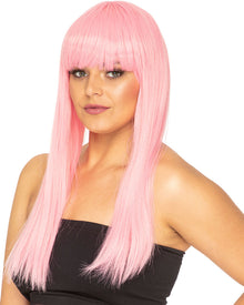 Fashion Deluxe Musk Stick Pink Long Wig