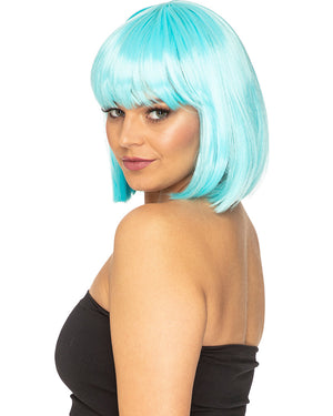 Fashion Deluxe Soft Teal Bob Wig