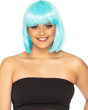 Fashion Deluxe Soft Teal Bob Wig
