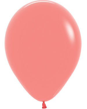 Fashion Tropical Coral 30cm Latex Balloons Pack of 100