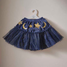Fancy Dress Navy Velvet Sparkle Kids Wizard Tutu 5-7 Years