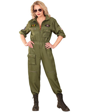 Fighter Jet Pilot Womens Costume