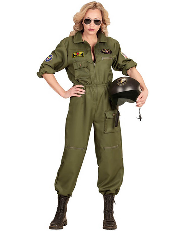 Fighter Jet Pilot Womens Costume