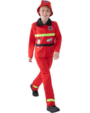 Fire Fighter Kids Costume
