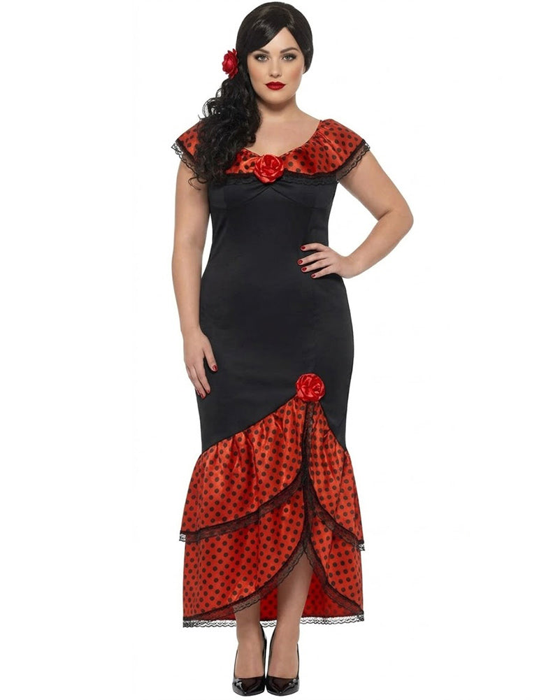 Flamenco Senorita Womens Plus Size Costume