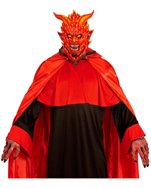 Flaming Devil Full Head Mask