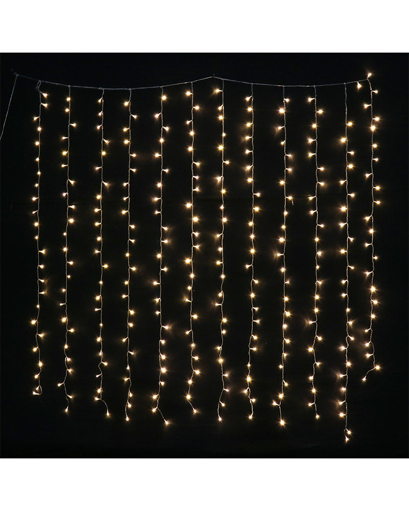 Flash Connectable Warm LED Curtain 1.8m