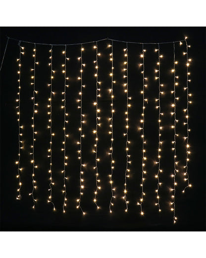 Flash Connectable Warm LED Curtain 1.8m