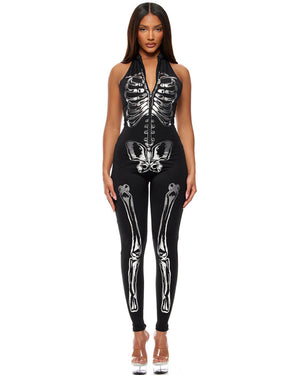 Flashy on the Inside Skeleton Womens Costume