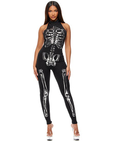 Flashy on the Inside Skeleton Womens Halloween Costume