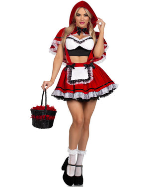 Flirty Miss Red Womens Costume