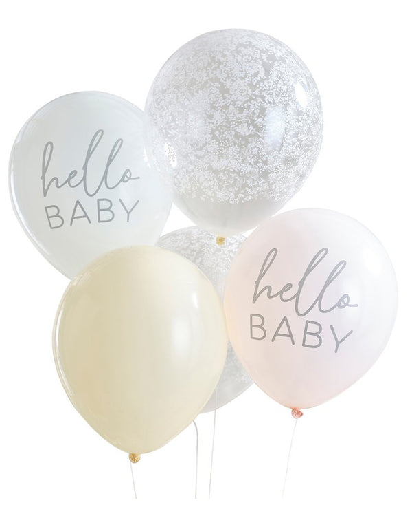 Floral Baby Balloon Bundle Pack of 5