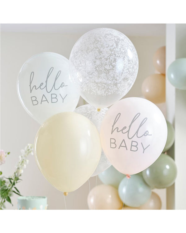 Floral Baby Balloon Bundle Pack of 5
