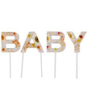 Floral Baby Cake Topper