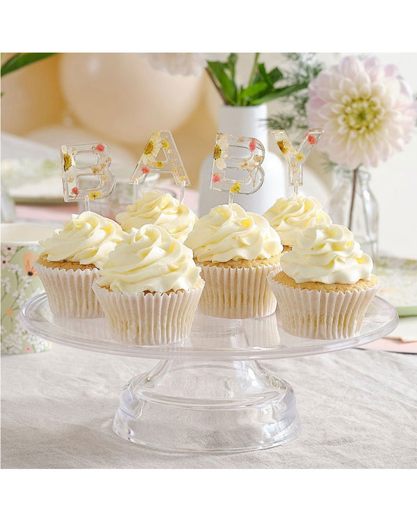 Floral Baby Cake Topper