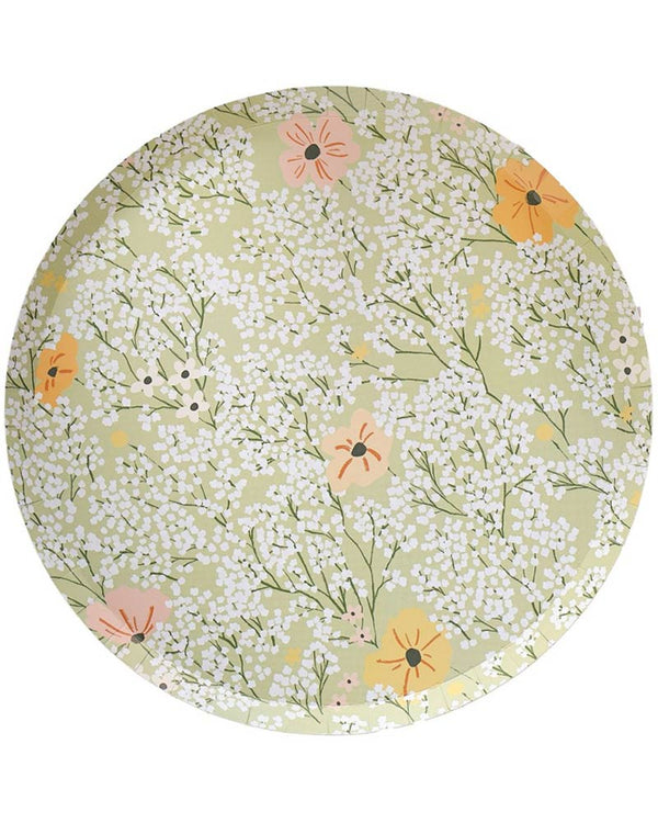 Floral Baby Floral Plates Pack of 8