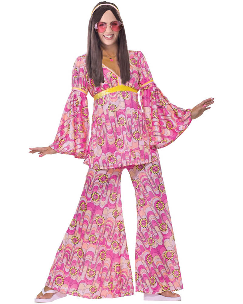 60s Flower Power Hippie Womens Costume