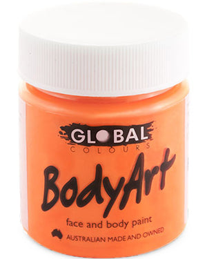 Fluro Orange Face and Body Paint Tub 45ml