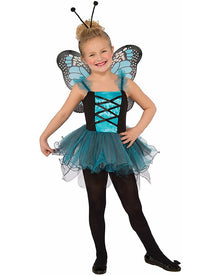 Fluttery Blue Butterfly Girls Costume