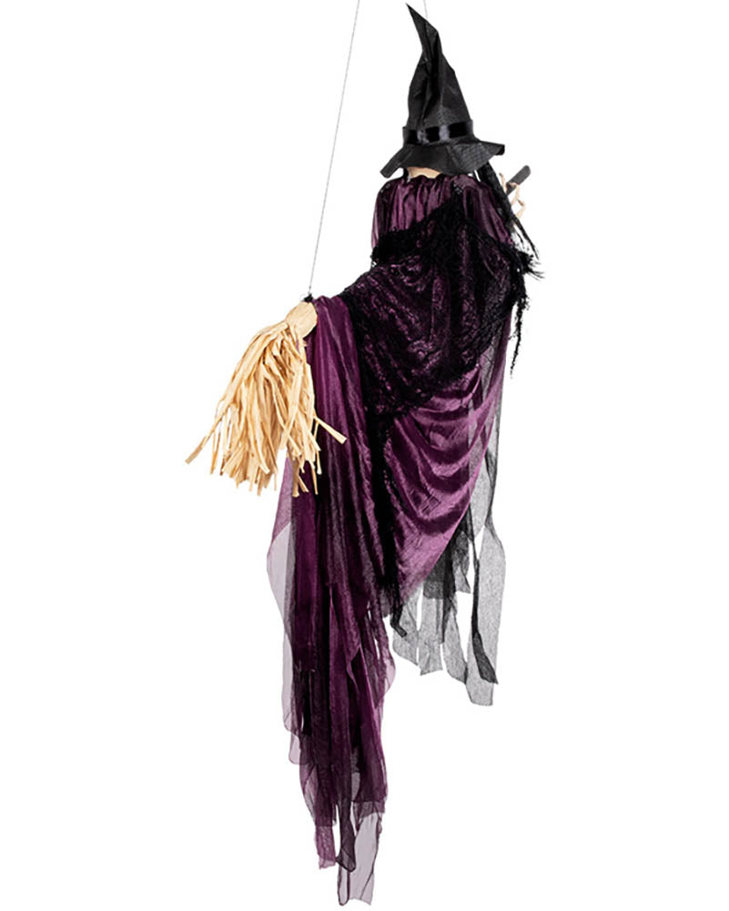 Flying Witch Hanging Halloween Decoration 1.15m