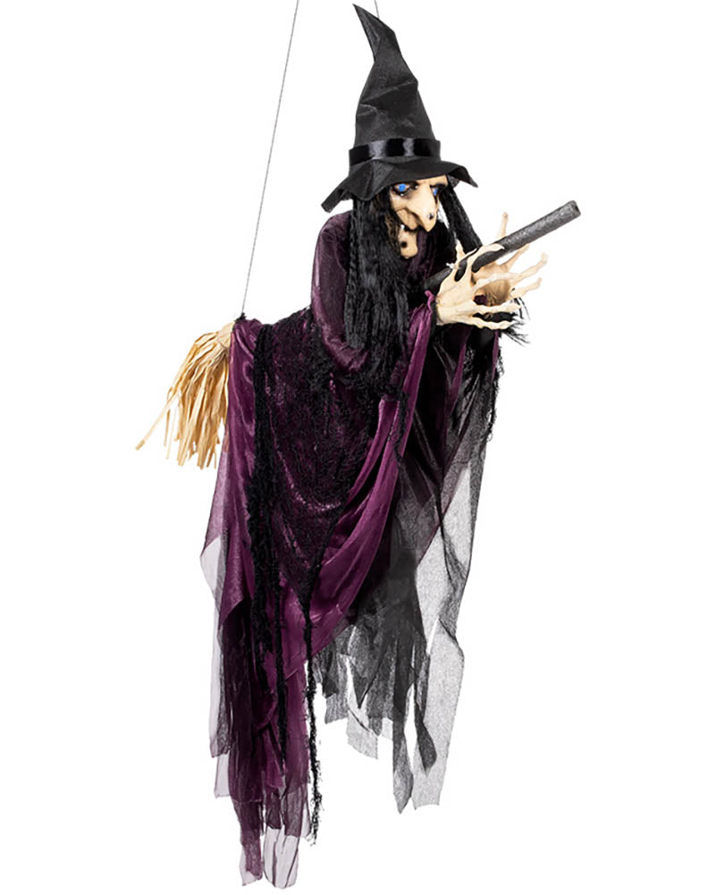 Flying Witch Hanging Halloween Decoration 1.15m