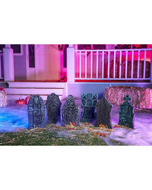 Spooky Graveyard Foam Tombstones Pack of 6
