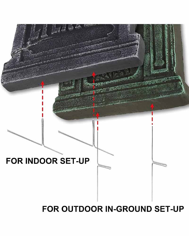 Spooky Graveyard Foam Tombstones Pack of 6