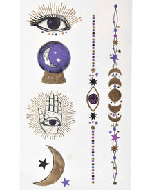 Fortune Teller Tattoo Set For Halloween