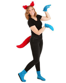 Fox in Socks Headband Mitts Shoe Covers and Tail Set