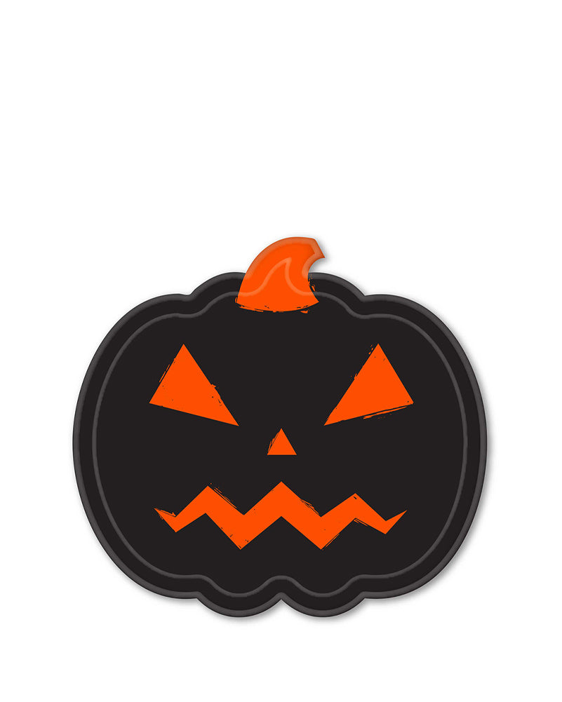 Fright Night 17cm Shaped Paper Plates Pack of 8 For Halloween