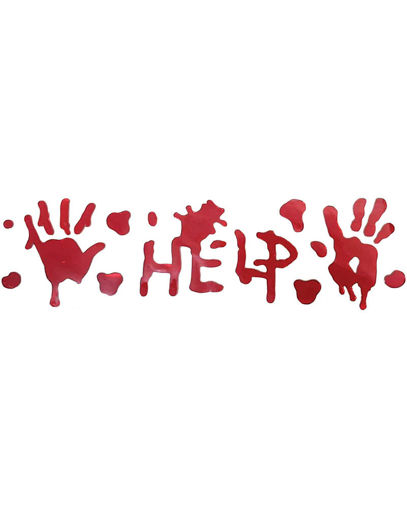 Fright Night Bloody Clings Window Halloween Decoration 46cm