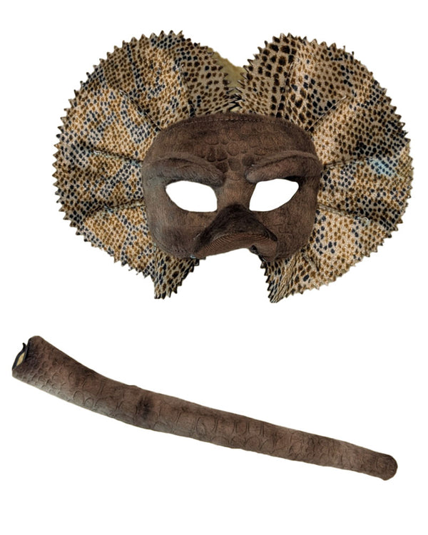 Frill Neck Lizard Animal Mask and Tail Set
