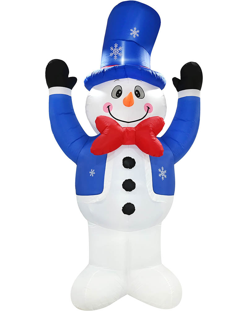 Frosty Snowman High Five Christmas Lawn Inflatable 3.6m