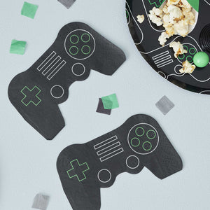 Game Controller Napkins Controller Shape Pack of 16