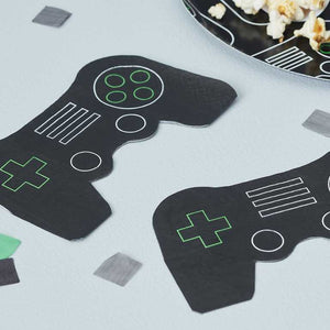 Game Controller Napkins Controller Shape Pack of 16
