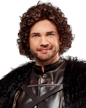 Game of Thrones Jon Snow Brown Curly Wig