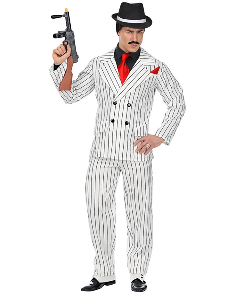 Striped Gangster Suit Mens Costume