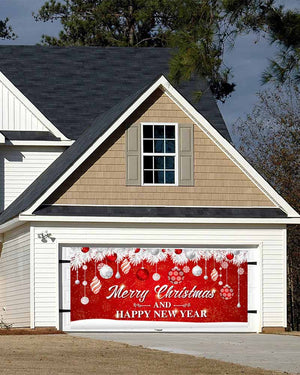 Garage Door Christmas Banner 4m