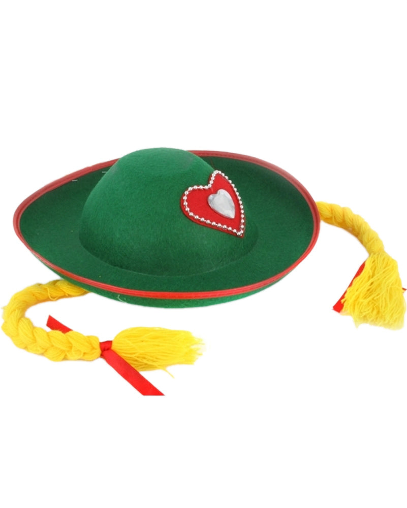 German Girl Hat with Tresses