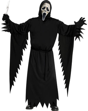 Scream Ghost Face Aged Adults Plus Size Costume Bundle