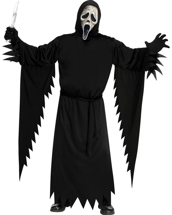 Scream Ghost Face Aged Adults Plus Size Costume Bundle
