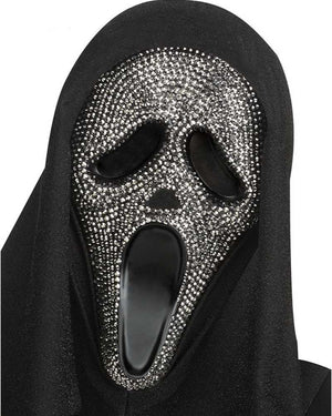 Scream Ghost Face Crystal Stones Bling Mask