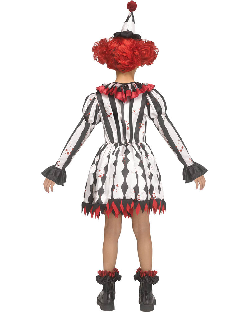 Ghost Face Harlequin Girls Costume