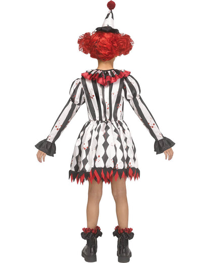 Ghost Face Harlequin Girls Costume