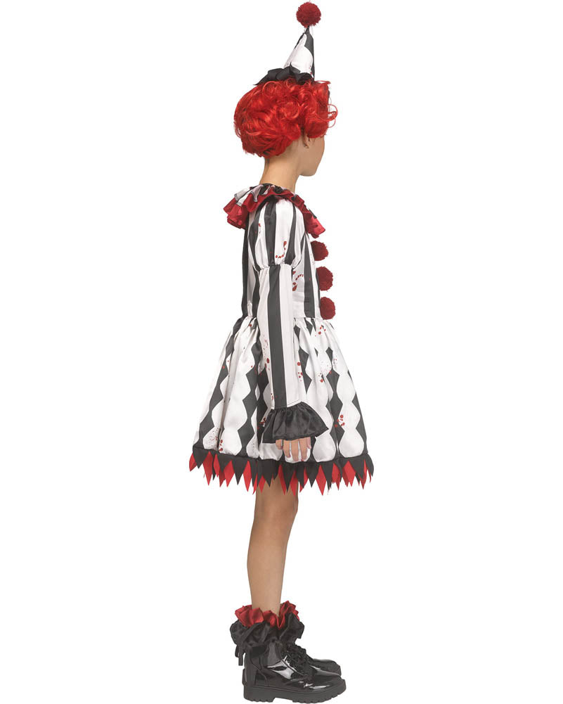 Ghost Face Harlequin Girls Costume